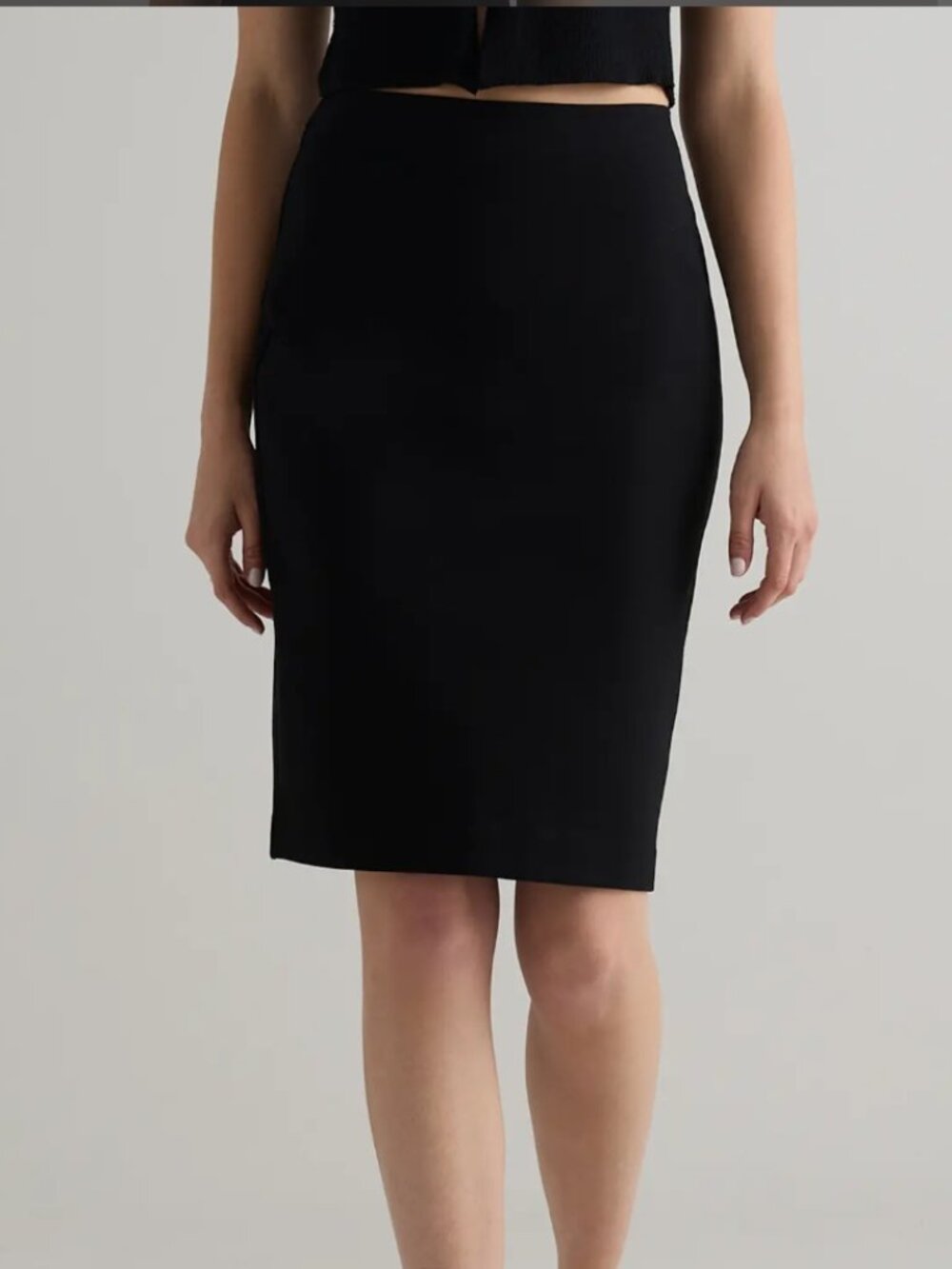 Quince Ultra-Stretch Ponte Pencil Skirt